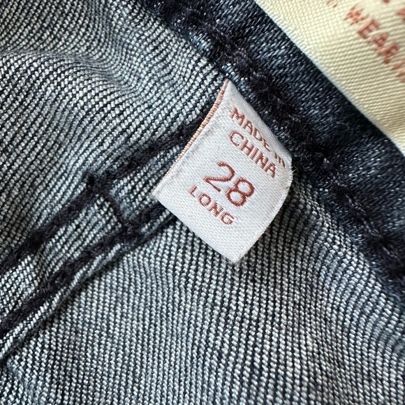 Shyanne Embroidered Tailorless High Rise Stretch Western Flare Jean in Blue, 28 - Picture 4 of 9